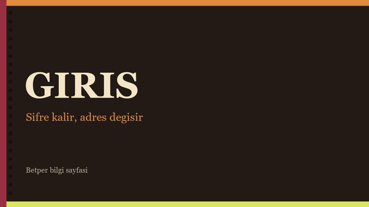 Betper girişi yazısı